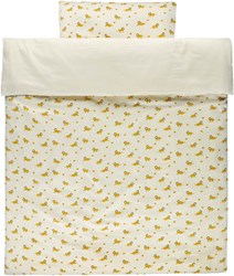 Trixie housse de couette lit bébé coton jaune - chambre Lively Lion