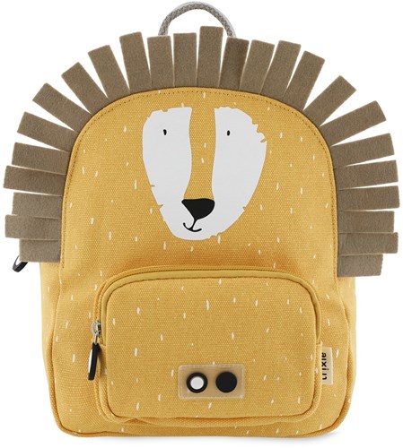 Trixie sac à dos jaune - cartable Mr. Lion avec revêtement déperlant