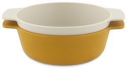 Trixie bol PLA 2-pack - vaisselle enfant durable jaune moutarde