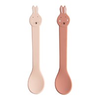Trixie cuillères en silicone 2-pack Mrs. Rabbit - vaisselle enfant sans BPA