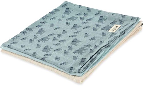 Trixie langes bébé coton 3-pack - Tetra langes Enchanting Elephant 55x55cm