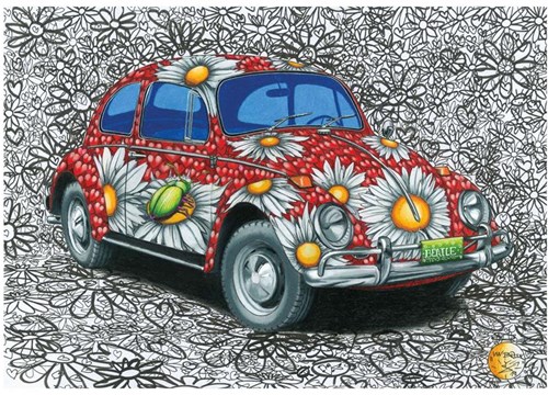 Dino puzzle VW Coccinelle 500 pièces - jouet puzzle coloré