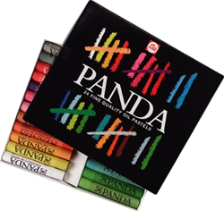 Royal Talens Panda set de pastels à l'huile 24 couleurs pour dessin créatif