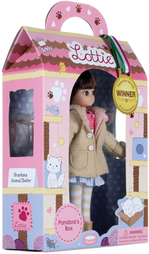 Lottie poupée Pandora's Box coffret chat-3