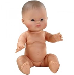 Paola Reina Gordi Poupée Bébé Fille Yeux d'Amande - 34 cm