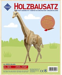 Pebaro kit de construction en bois girafe - jouet éducatif à assembler
