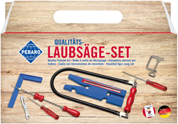 Pebaro coffret scie à chantourner - Outils en bois 15 pièces pour enfants