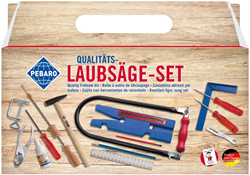 Pebaro coffret scie à chantourner bois 22 pièces enfants bricolage bois