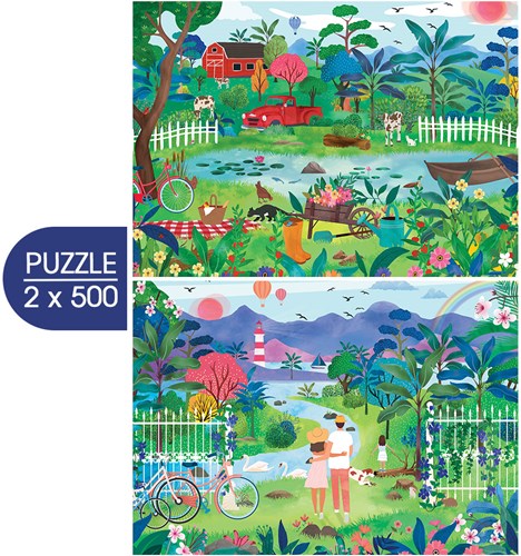 Pieces & Peace 2 Puzzles - Ode an den Frühling - 500 Teile