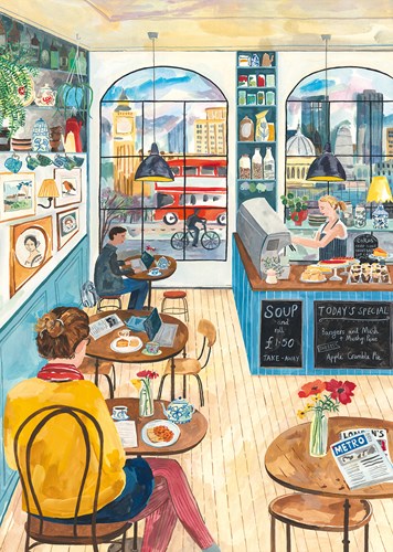 Pieces & Peace Londoner Cafe - 2000 Teile