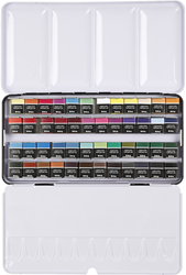 Aquarelle Art Aqua, couleurs variées, ½ pot, dim. 10x20 mm, 48 couleurs/ 1 boîte