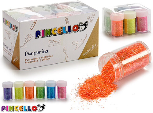 Pincello Pincello Glitter Pastel Set 6 stuks 12 gr