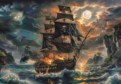 Clementoni puzzle pirates haunted seas 300 pièces puzzle enfant