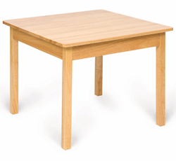 BigJigs table en bois pour enfants naturel - meuble de salle de jeux