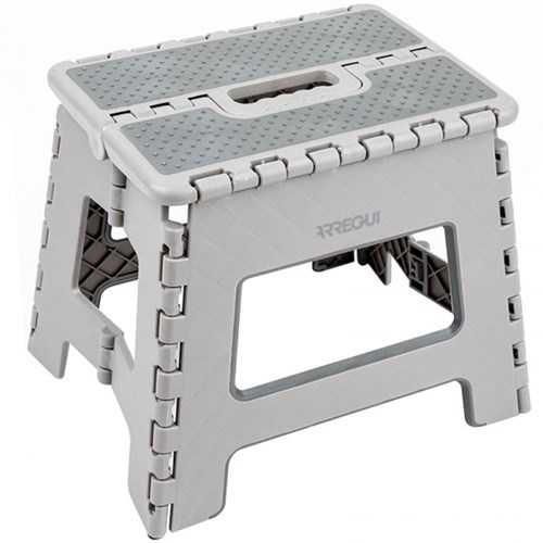Hobbygroep marchepied pliable en plastique gris - tabouret solide