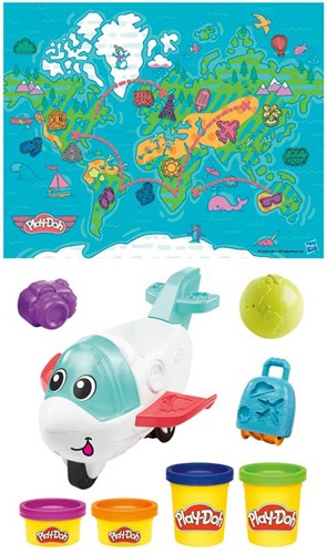 Play-Doh avion pâte à modeler set de démarrage - jouet créatif pour enfants-2