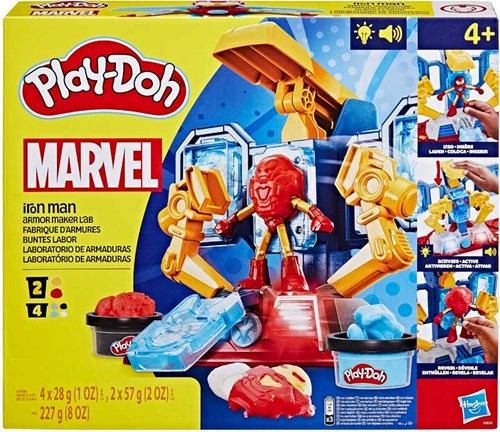 Hasbro Play-Doh Marvel Iron Man Coffret - Pâte à modeler - Figurine Iron Man incluse