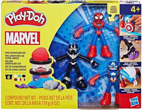 Hasbro set de pâte à modeler Marvel Play-Doh avec figurines de super-héros