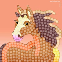 PlayMais kit créatif mosaïque chevaux - plus de 3 000 pièces jouet créatif-2