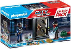 Playmobil jouet Starterpack casseur de coffre 70908 set police