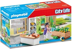 Playmobil City Life Stand de Vente Jouet Kiosque Set Déjeuner