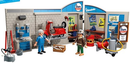 Playmobil Vespa Garage coffret de jeu - atelier années 60 multicolore-2