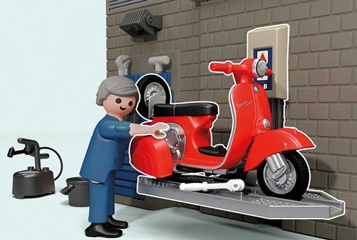 Playmobil Vespa Garage coffret de jeu - atelier années 60 multicolore-3