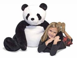 Melissa & Doug panda en peluche géant - grande peluche douce