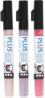 Plus Color Verfstiften - Fuchsia,Dusty Rose,Donker Lila