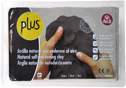 SIO-2 argile autodurcissante 1kg noir - pâte à modeler créative