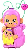 Mattel Polly Pocket Maman Singe et Bébé Jungle - Coffret Animaux-2