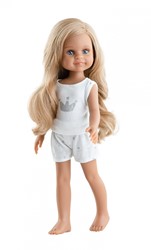 Paola Reina poupée Amigas Simona - poupée en pyjama 32cm vinyle