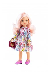 Paola Reina Pop Amigas Rosa lang roze haar (32cm)