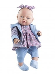 Paola Reina poupée bébé fille veste 42cm - jouet poupée vinyle