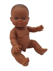 Paola Reina Poupée Gordi Garçon Yeux Amande Cheveux Noirs - 34 cm