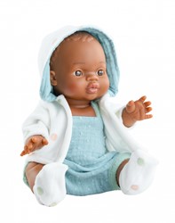 Paola Reina Pop Gordi jongen (donker/Fran/34cm)