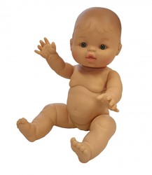 Paola Reina poupée bébé Gordi fille avec taches de rousseur 34cm poupée vinyle