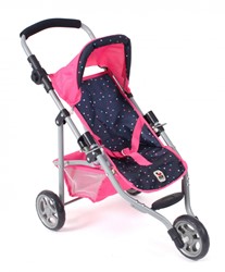 Bayer Chic 2000 poussette jogger Lola - confetti rose - poignée réglable