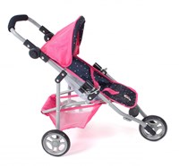 Bayer Chic 2000 poussette jogger Lola - confetti rose - poignée réglable-2