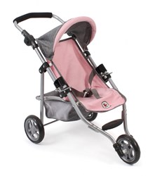 Bayer Chic 2000 poussette poupée jogging Lola gris-rose clair jouet poussette