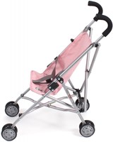 Bayer Chic 2000 poussette pour poupée Roma gris rose - poussette jouet-2