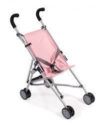 Bayer Chic 2000 poussette pour poupée Roma gris rose - poussette jouet