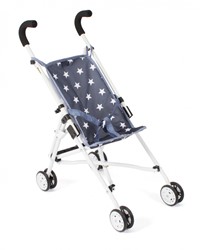 Bayer Chic 2000 poussette poupée Roma bleu marine étoiles jouet enfant