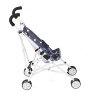 Bayer Chic 2000 poussette poupée Roma bleu marine étoiles jouet enfant-2