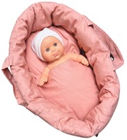 Hollie couffin poupée mini pêche - accessoires poupée couffin-2