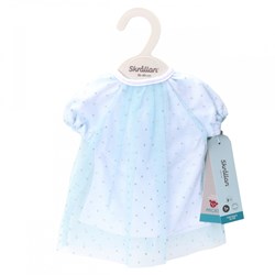 Skrallan robe de fête poupée bleue - vêtement poupée 36-40cm