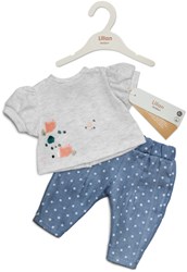 Skrallan vêtements de poupée jeans & t-shirt - tenue poupée 36-40cm