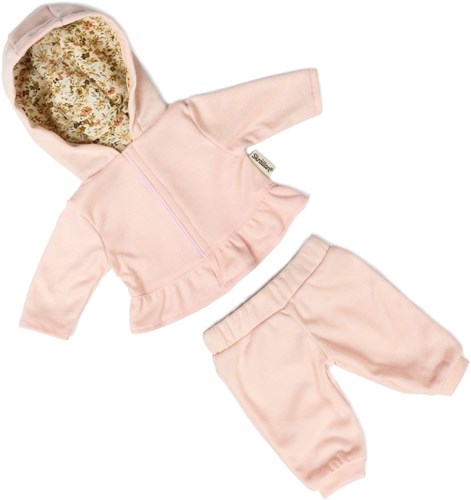 Skrallan vêtements de poupée survêtement rose pour poupée bébé 36-40cm-2