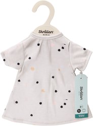 Skrallan robe de poupée à pois - Vêtements pour poupées 36-40cm