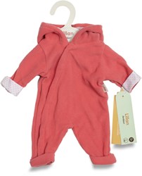 Skrallan vêtement poupée grenouillère corail 36-40cm tenue polaire
